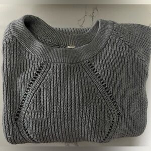lululemon athletica Gray Crew Neck Sweater